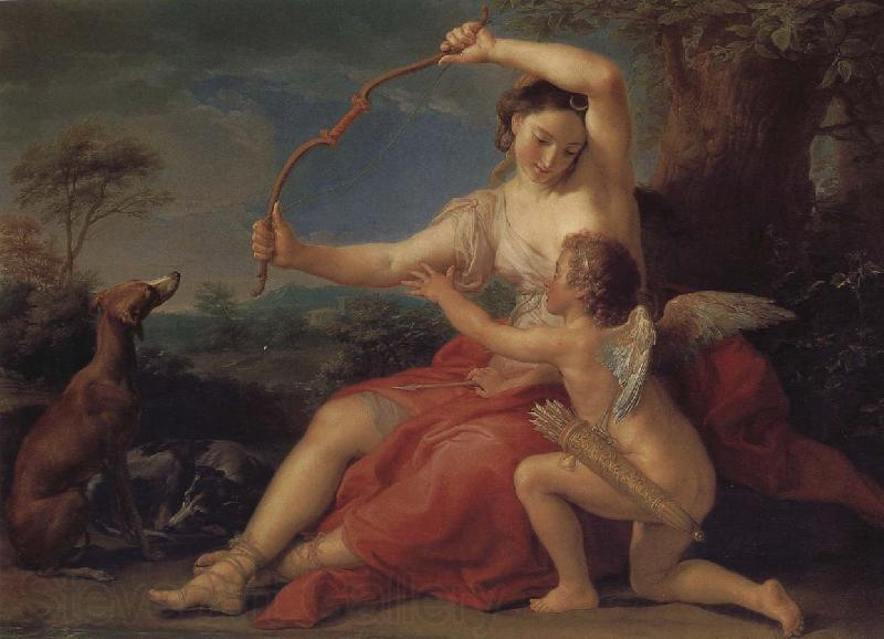 Pompeo Batoni Cupid and Diana Norge oil painting art